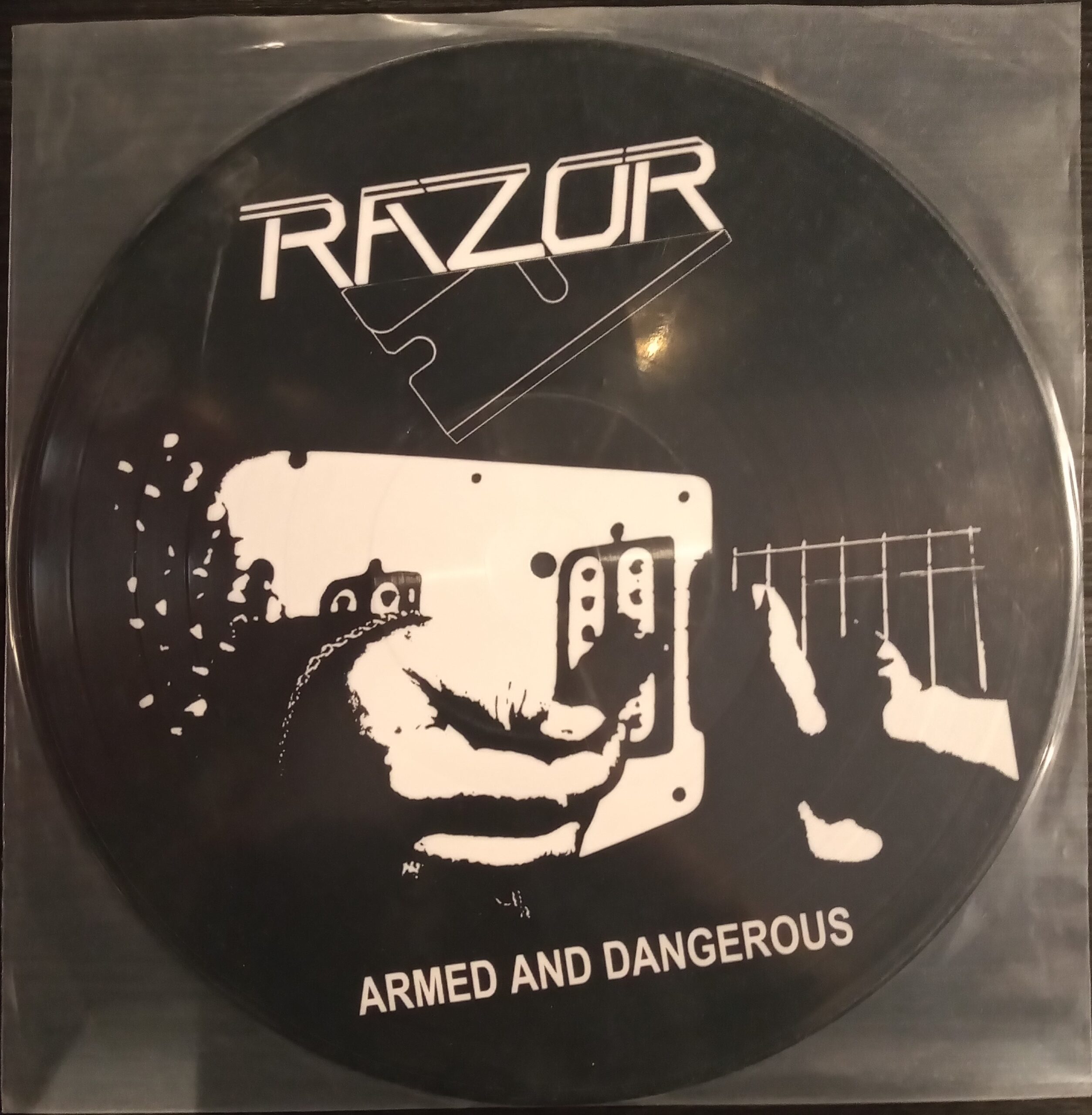 Razor (2) – Armed And Dangerous - Mint (M/M) - Unofficial Replica - Picture Disc Vinyl