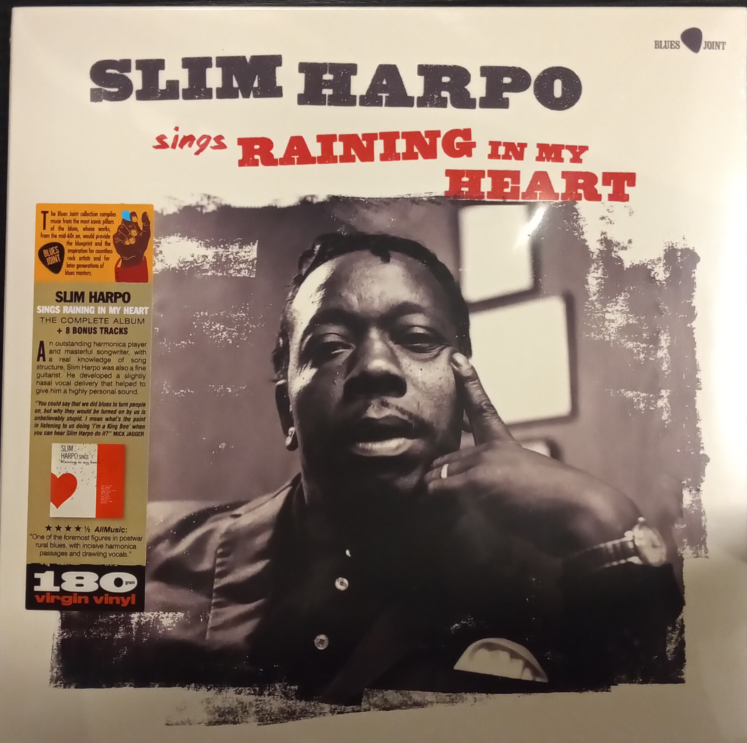 Slim Harpo – Sings "Raining In My Heart..." - Mint - Sealed Vinyl