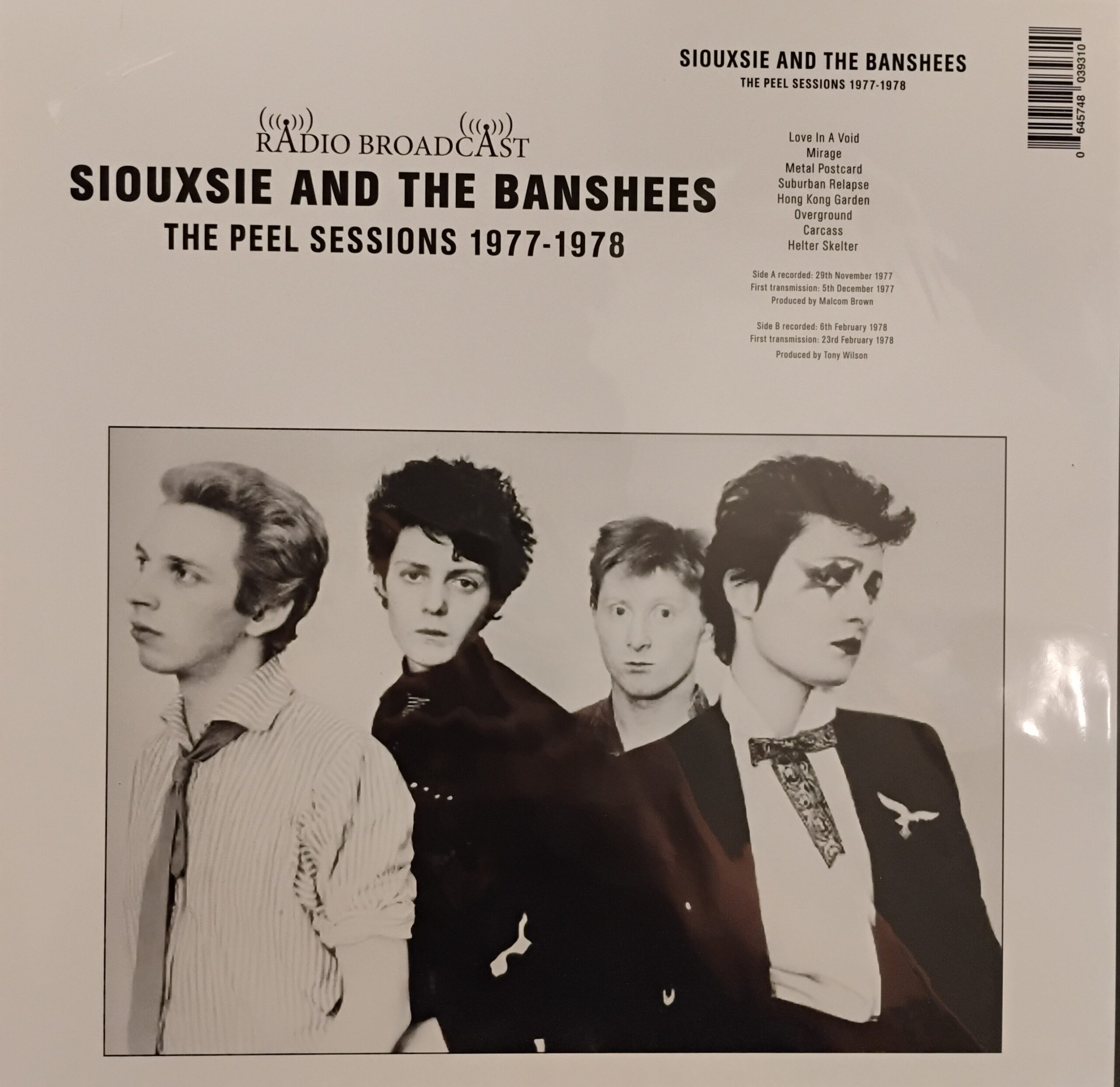 Siouxsie And The Banshees* – The Peel Sessions 1977-1978 - M/M - Unofficial Vinyl