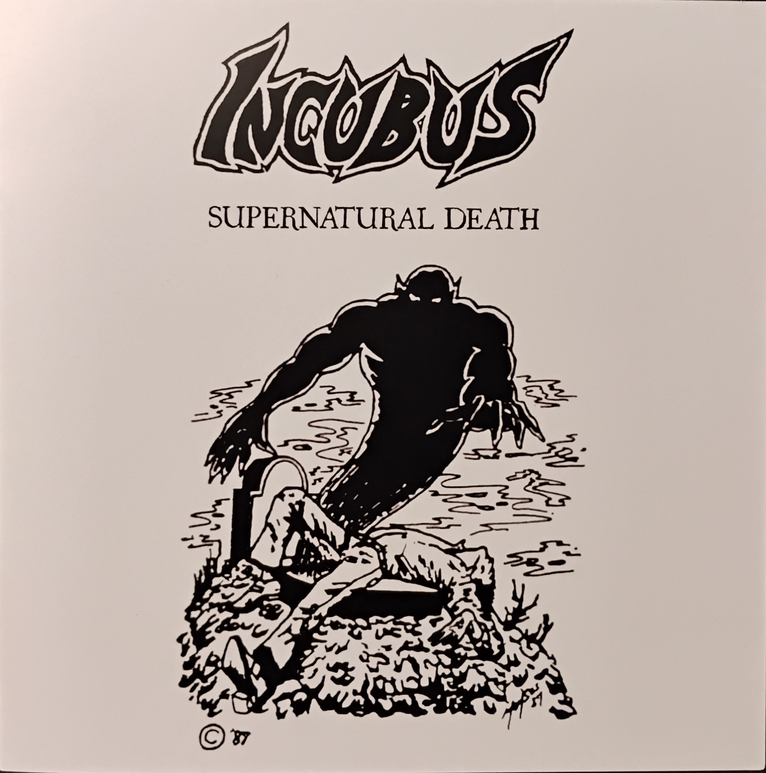 Incubus (3) – Supernatural Death - Unofficial Replica - White 7'' Vinyl