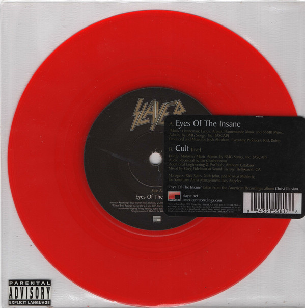 Slayer - Eyes Of The Insane - Very Good Plus (VG+) - Vinyl