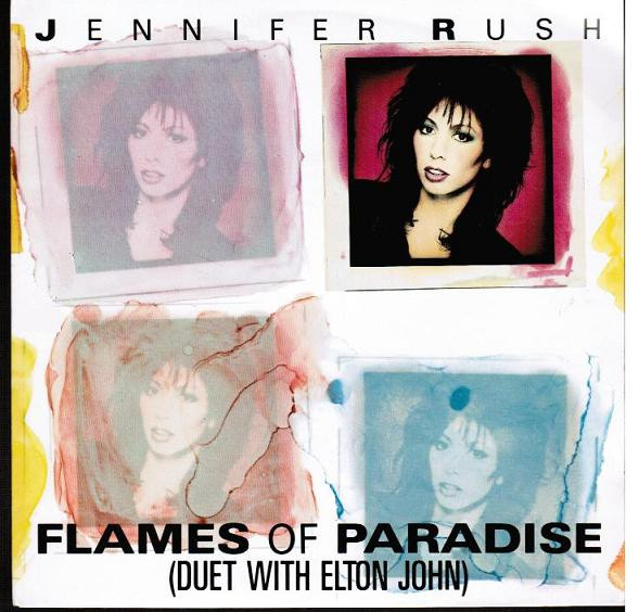 Jennifer Rush Duet With Elton John - Flames Of Paradise - Very Good Plus (VG+) - Vinyl