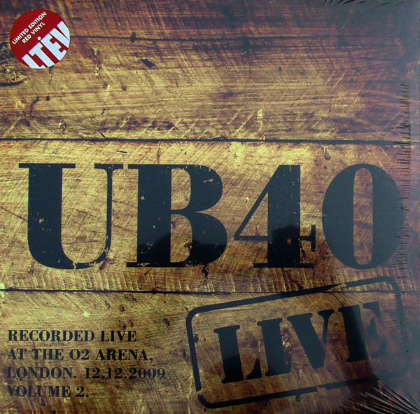 UB40 - Live At The O2 Arena London. 12.12.2009 Volume 2 - Mint (M) - Vinyl
