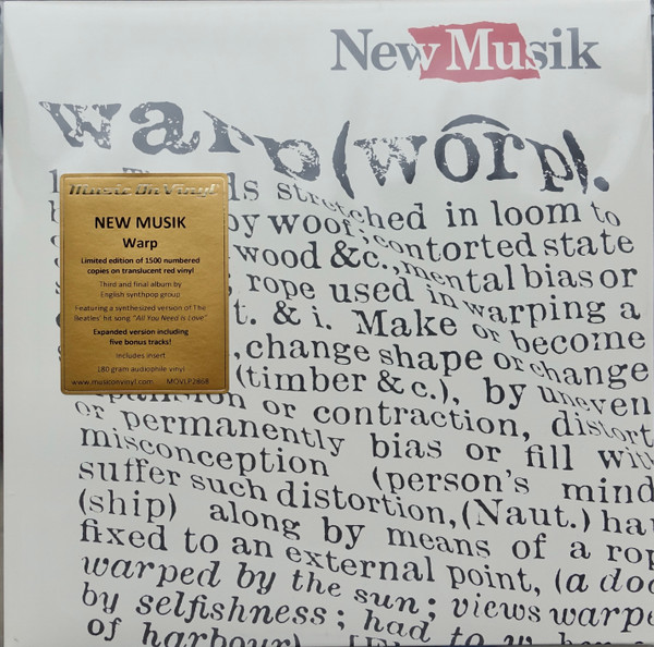 New Musik - Warp - Mint (M) - Vinyl,Vinyl,All Media