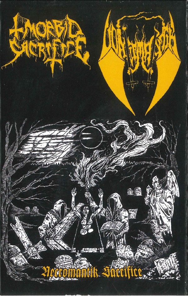 Morbid Sacrifice (2) / Vomitmantik - Necromantik Sacrifice - Near Mint (NM or M-) - Cassette