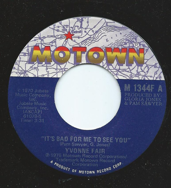 Yvonne Fair - You Can't Judge A Book By It's Cover / It's Bad For Me To See You - Very Good (VG) - Vinyl