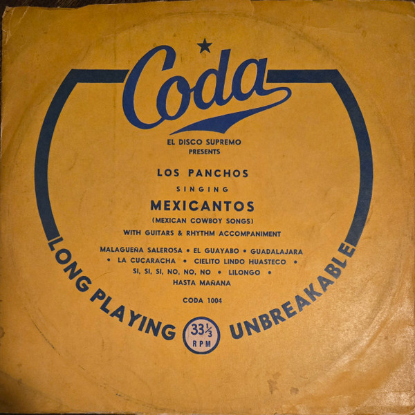 Trio Los Panchos - Los Panchos Singing Mexicantos - Very Good Plus (VG+) - Vinyl