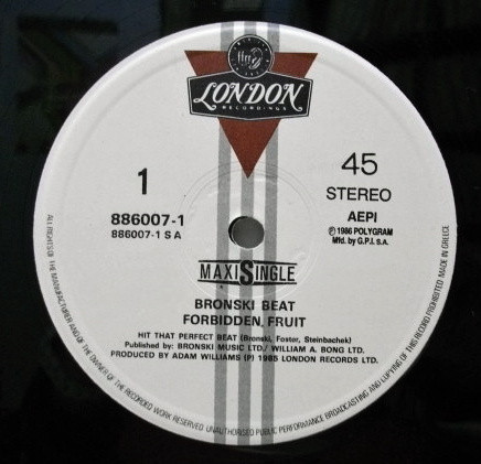Bronski Beat - Hit That Perfect Beat - Very Good Plus (VG+) - Vinyl