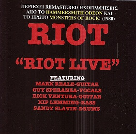 Riot (4) - Riot Live - Mint (M) - CD
