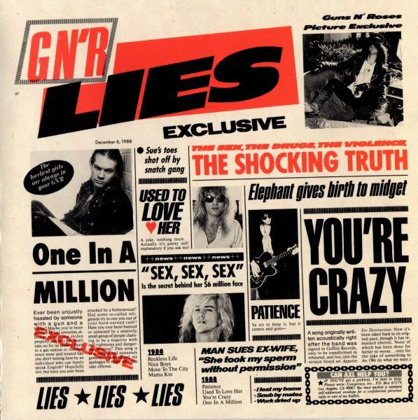 Guns N' Roses - G N' R Lies - Mint (M) - CD