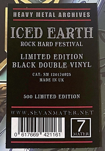 Iced Earth - Rock Hard Festival - Mint (M) - Vinyl
