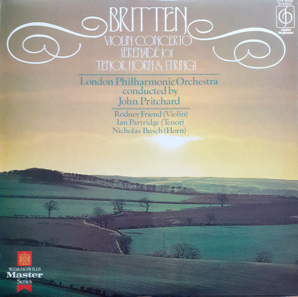 Britten*, London Philharmonic Orchestra Conducted By John Pritchard - Violin Concerto / Serenade For Tenor, Horn & Strings - Near Mint (NM or M-) - Vinyl