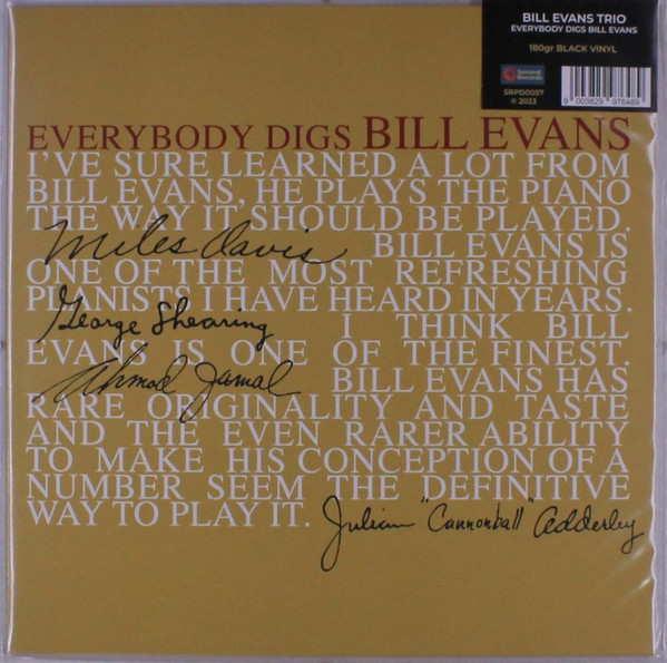 Bill Evans Trio* - Everybody Digs Bill Evans - Mint (M) - Vinyl