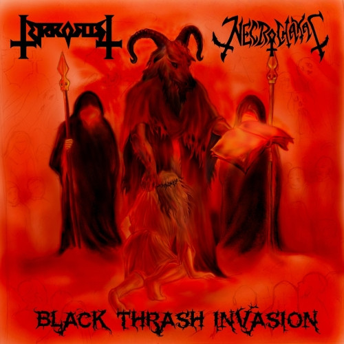 Terrorist (5) / Necrochakal - Black Thrash Invasion - Near Mint (NM or M-) - Vinyl