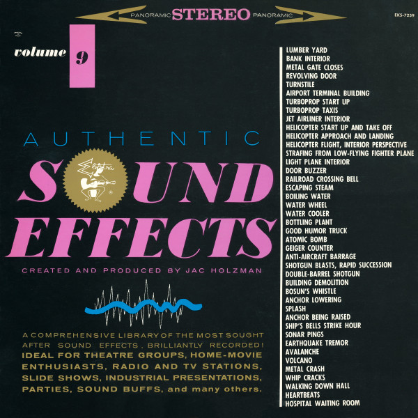 Jac Holzman - Authentic Sound Effects Volume 9 - Very Good Plus (VG+) - Vinyl