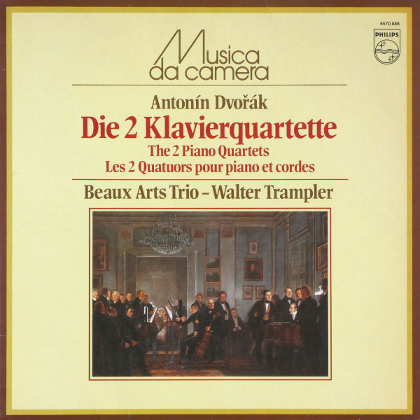 Antonín Dvořák - Beaux Arts Trio - Walter Trampler - Die 2 Klavierquartette = The 2 Piano Quartets = Les 2 Quatuors Pour Piano Et Cordes - Mint (M) - Vinyl