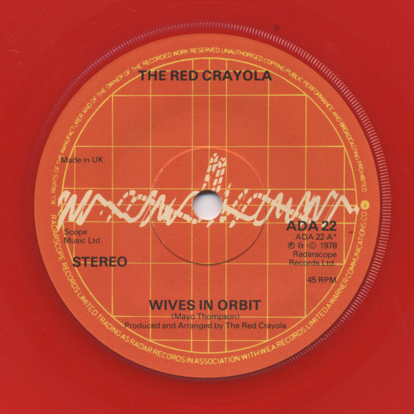 The Red Crayola* - Wives In Orbit - Near Mint (NM or M-) - Vinyl
