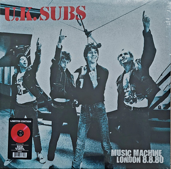 UK Subs - Music Machine London 8.8.80 - Mint (M) - Vinyl