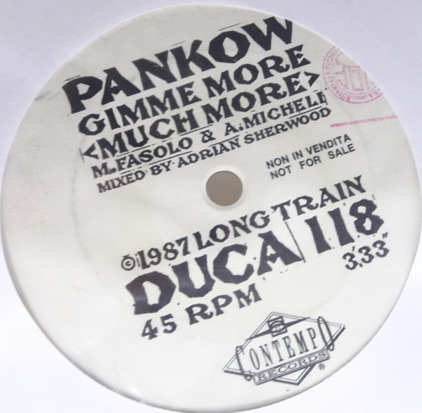 Pankow - Gimme More (Much More) / Touch - I'm Your Bastard - Very Good (VG) - Vinyl
