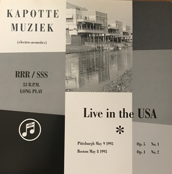 Kapotte Muziek - Live In The USA - Very Good Plus (VG+) - Vinyl