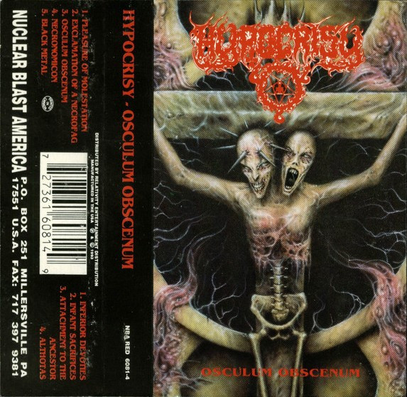 Hypocrisy - Osculum Obscenum - Near Mint (NM or M-) - Cassette