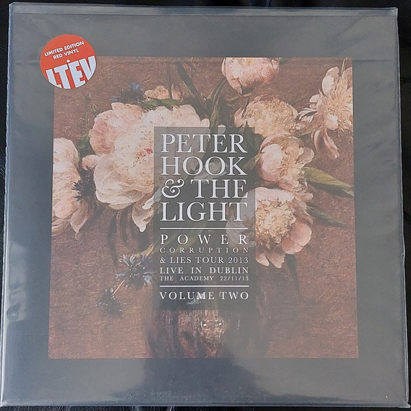 Peter Hook & The Light* - Power, Corruption & Lies Tour 2013 Live In Dublin The Academy 22/11/13 Volume Two - Mint (M) - Vinyl
