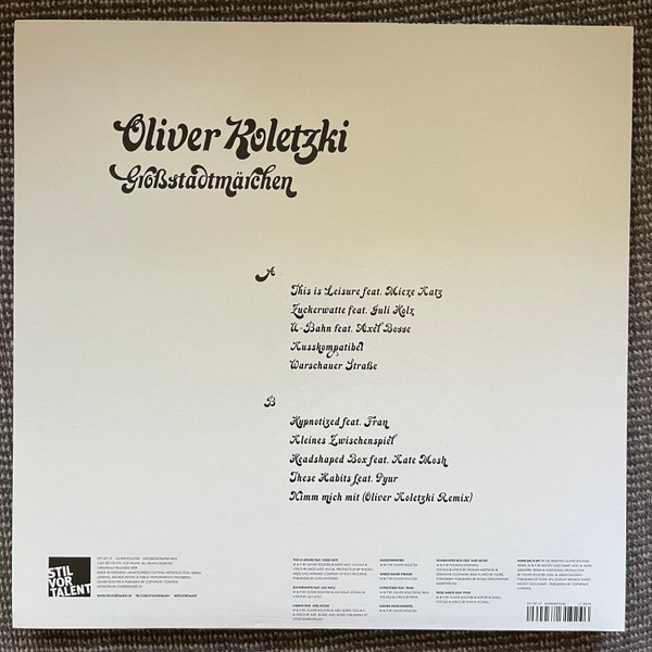 Oliver Koletzki - Großstadtmärchen - Mint (M) - Vinyl