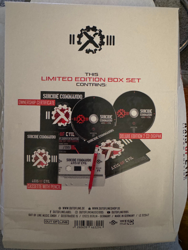 Suicide Commando - Axis Of Evil (Limited Edition) - Mint (M) - CD,CD,Cassette,Box Set