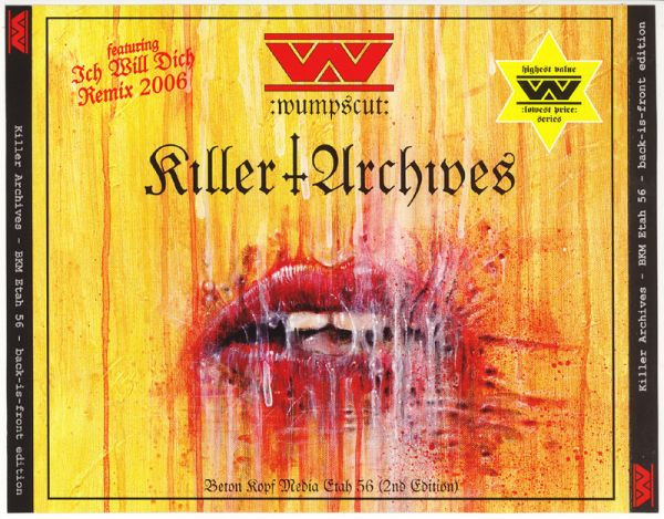 :wumpscut: - Killer Archives - Mint (M) - CD