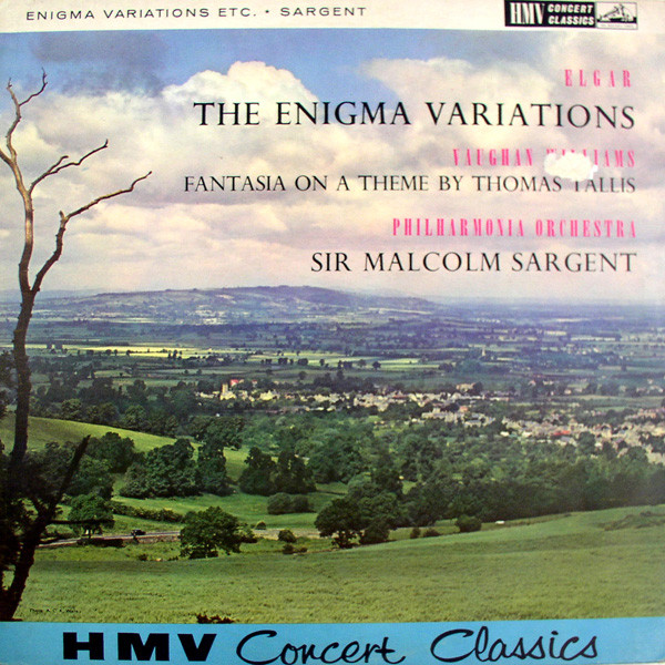 Elgar*, Vaughan Williams*, Philharmonia Orchestra, Sir Malcolm Sargent - Enigma Variations / Fantasia On A Theme By Thomas Tallis - Near Mint (NM or M-) - Vinyl