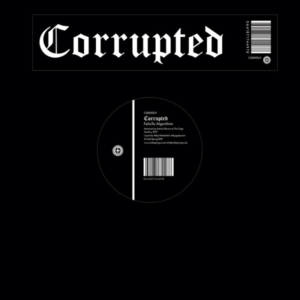 Corrupted - Felicific Algorithim - Near Mint (NM or M-) - Vinyl