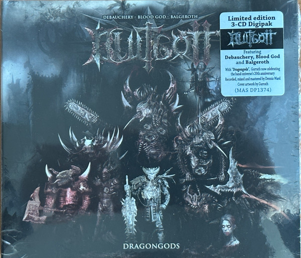 Blutgott, Debauchery, Balgeroth, Blood God - Dragongods - The Trinity Of Blood Gods  - Mint (M) - CD