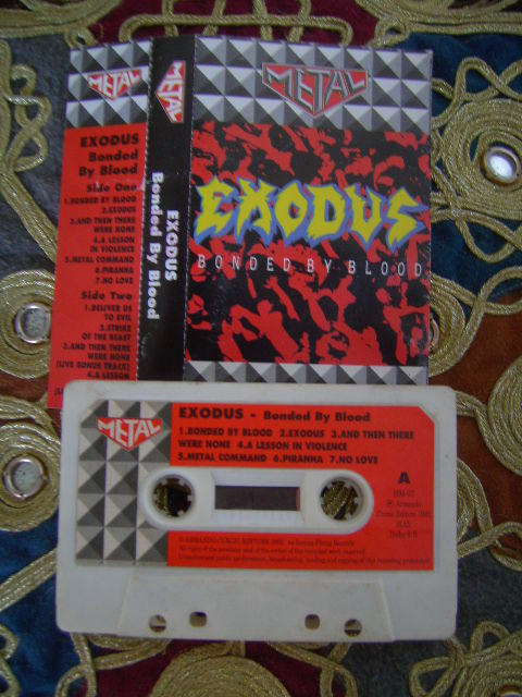 Exodus (6) - Bonded By Blood - Mint (M) - Cassette