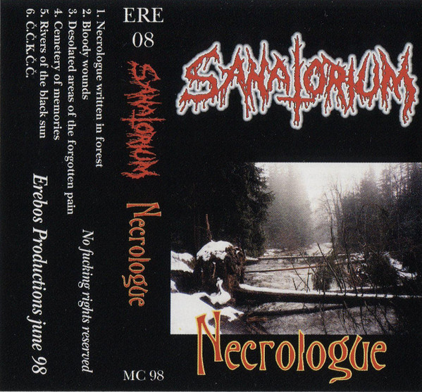 Sanatorium - Necrologue - Near Mint (NM or M-) - Cassette