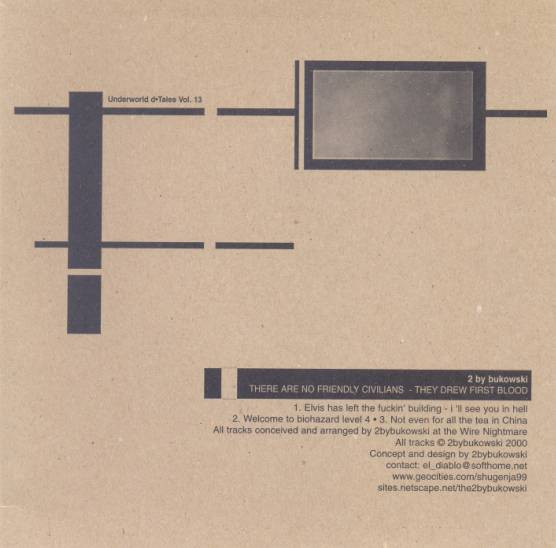 2 By Bukowski - There Are No Friendly Civilians - They Drew First Blood - Near Mint (NM or M-) - Vinyl