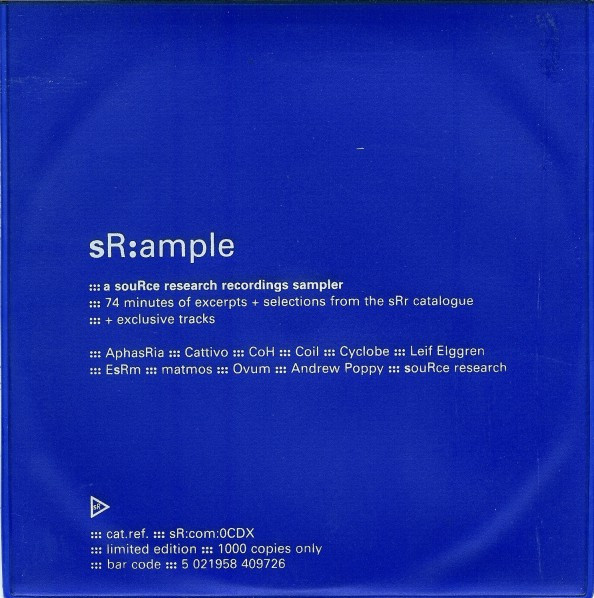Various - sR:ample ::: A Source Research Recordings Sampler - Mint (M) - CD