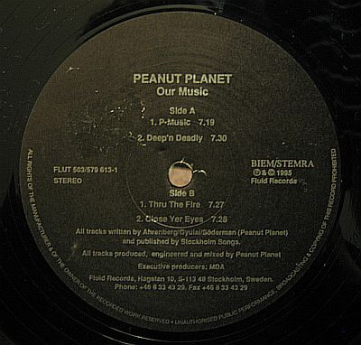 Peanut Planet - Our Music - Very Good (VG) - Vinyl